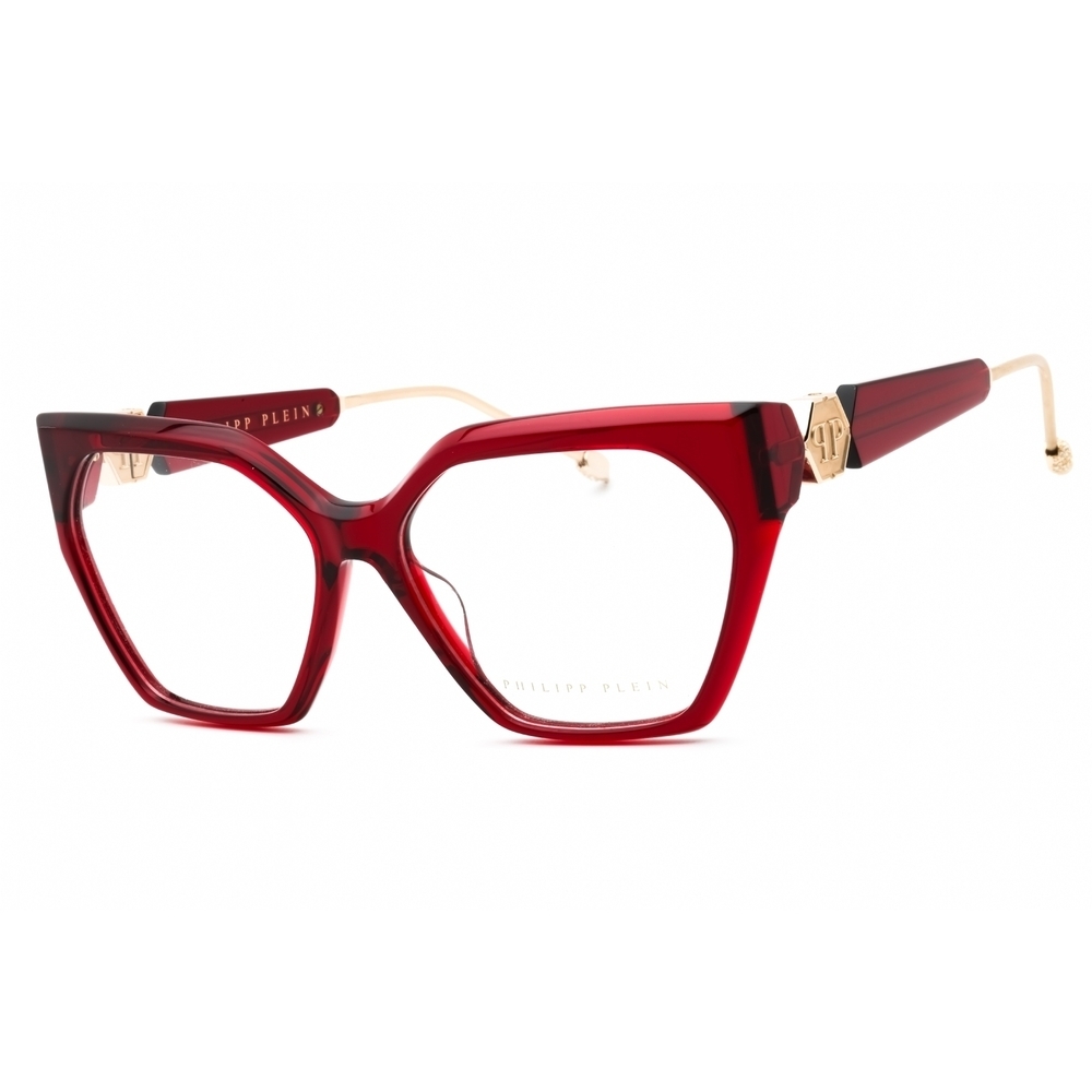 Philipp Plein VPP068S Eyeglasses Red Plastic Cat-Eye